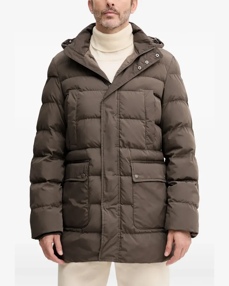 Geox hooded-neck padded jacket - Braun Braun