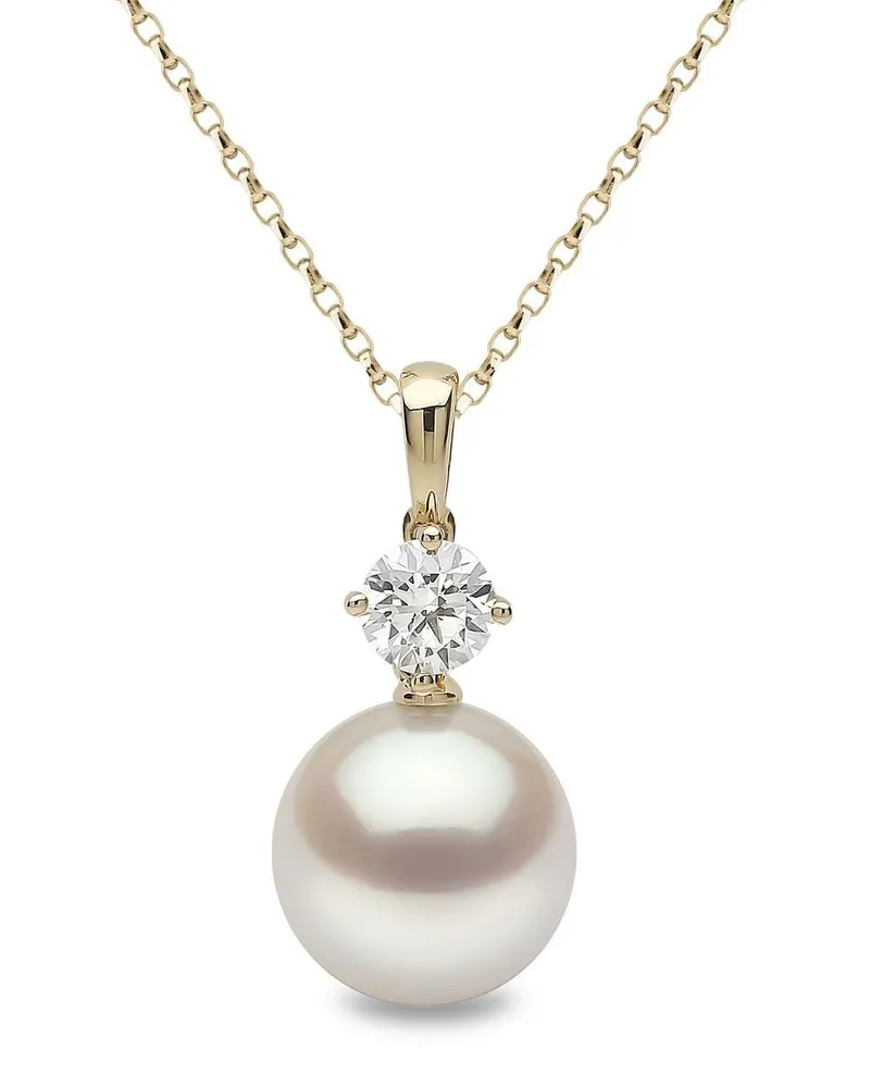 YOKO London 18kt Gelbgoldhalskette mit klassischen Diamanten Gold
