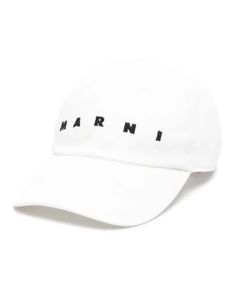 Marni Baseballkappe mit Logo-Stickerei - Weiß Weiß