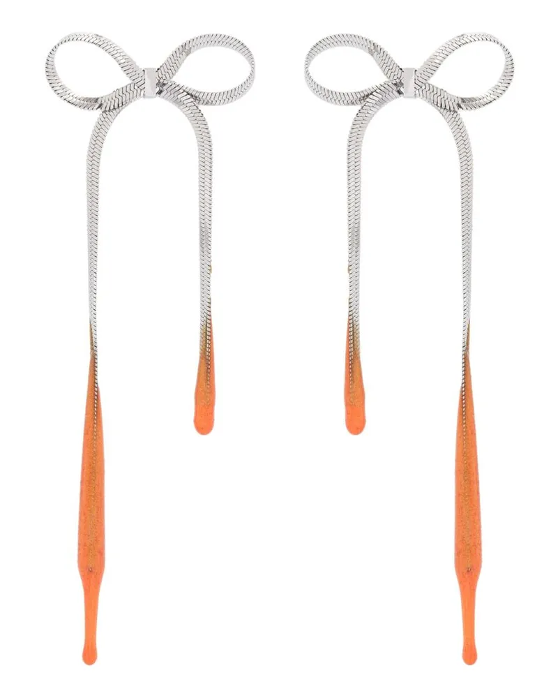 OTTOLINGER Laced Bow Ohrringe - Silber Silber