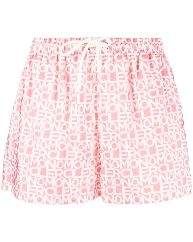 Moncler Shorts mit Kordelzug - Rosa Rosa