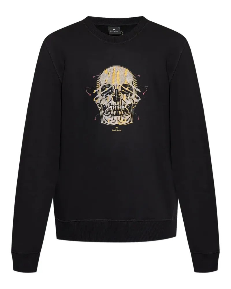 Paul Smith Sweatshirt mit Painted Skull-Print - Schwarz Schwarz