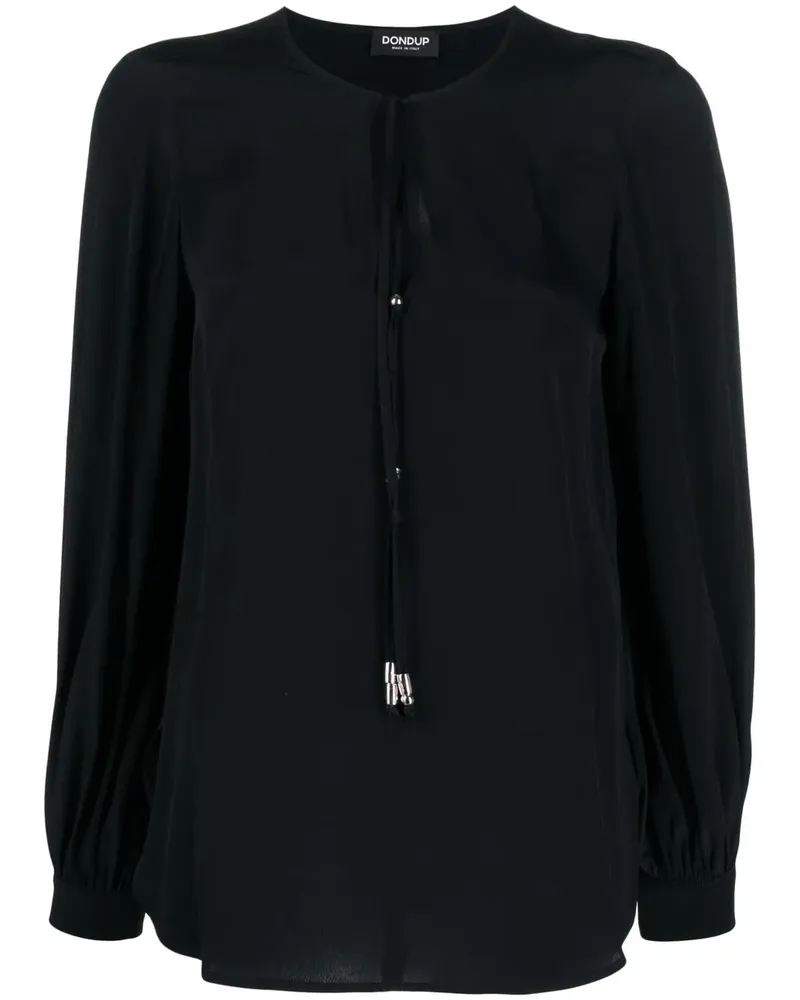 Dondup Bluse aus Seide - Schwarz Schwarz