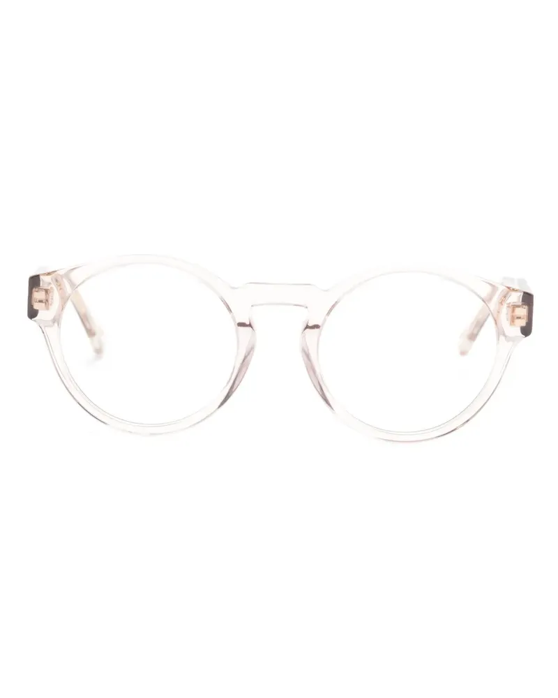 Chloé Transparente Brille mit rundem Gestell - Nude Nude