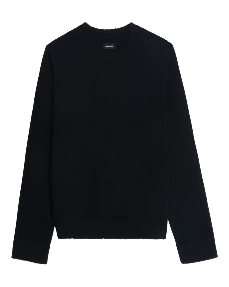 Zadig & Voltaire Pullover mit Totenkopf-Stickerei - Schwarz Schwarz