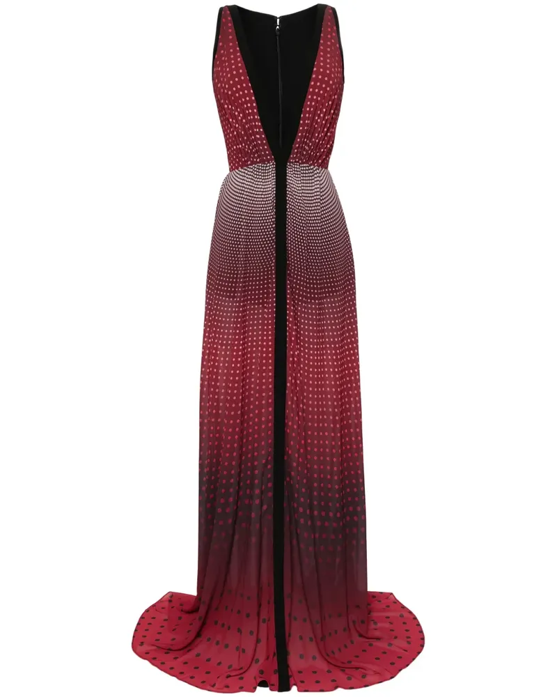 Saiid Kobeisy Kleid mit Polka Dots - Rot Rot
