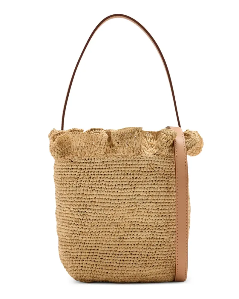 Loeffler Randall Kleine Laith Beuteltasche mit Rüschen - Nude Nude