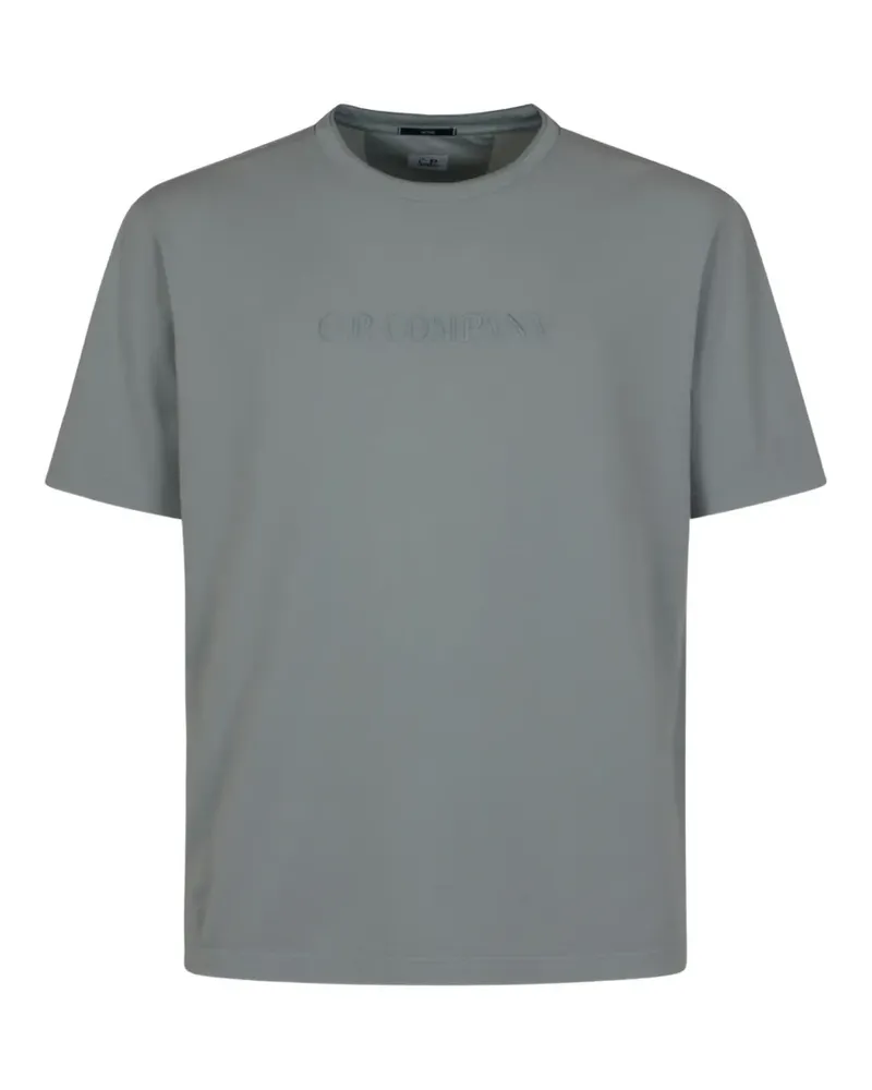 C.P. Company logo-embroidered T-shirt - Blau Blau