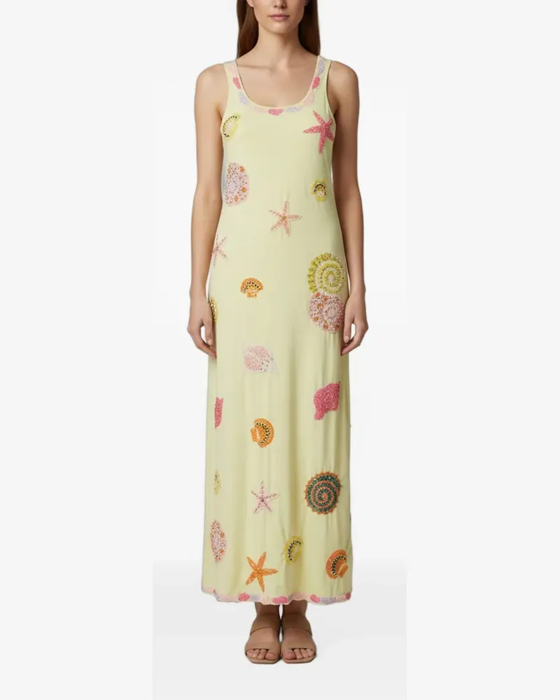 Oceanus sleeveless maxi dress - Gelb Gelb