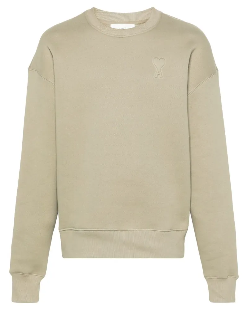 AMI Paris Ami de Coeur Sweatshirt mit Prägung - Grün Grün