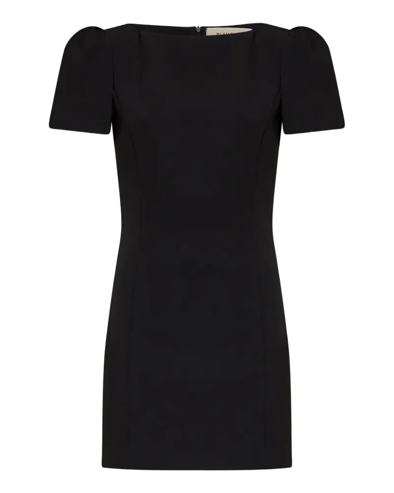 Blanca Minikleid mit Puffärmeln und U-Boot-Ausschnitt - Schwarz Schwarz