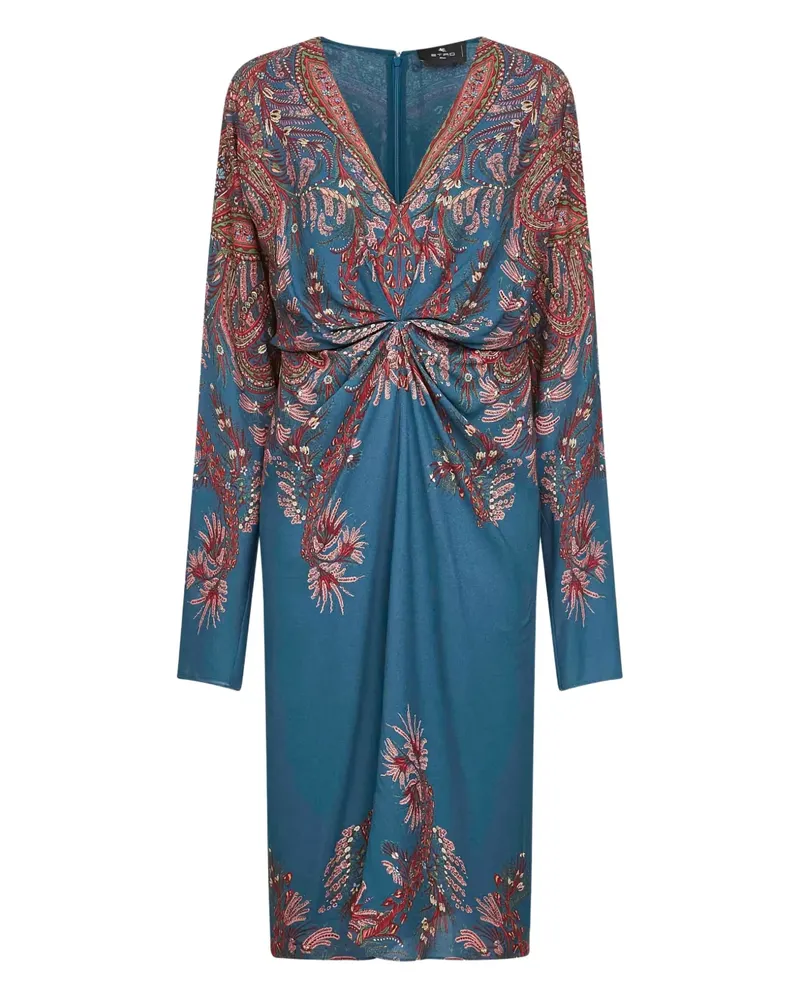 Etro Kleid mit Print - Blau Blau