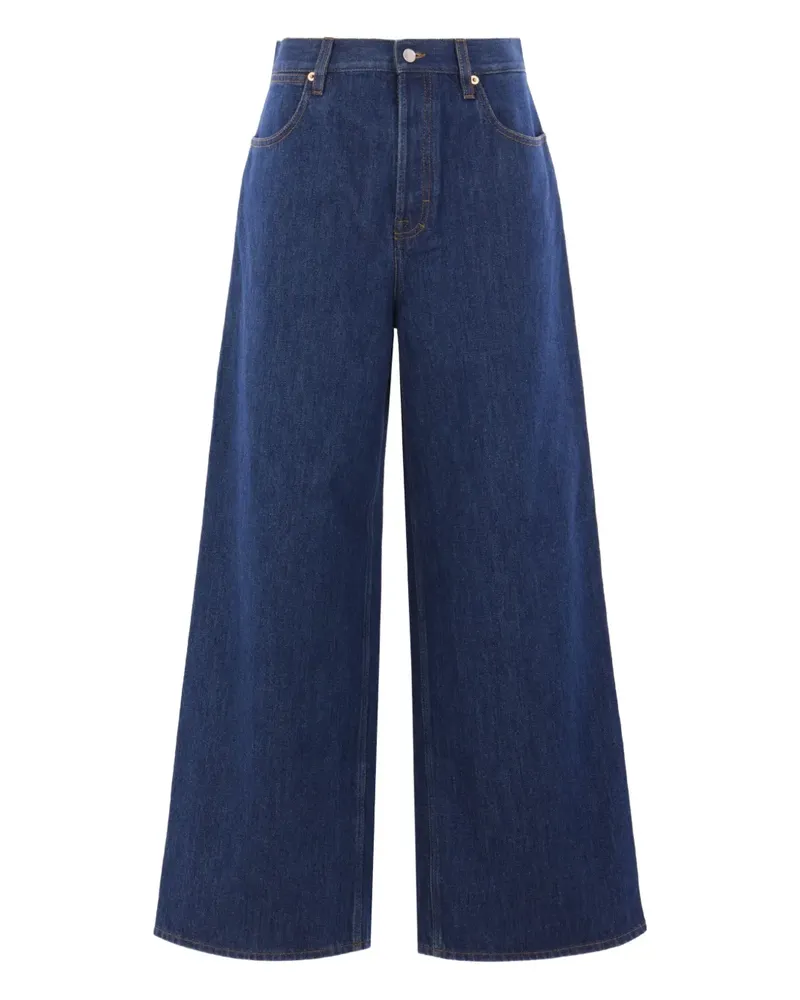 Gucci Jeans mit weitem Bein - Blau Blau