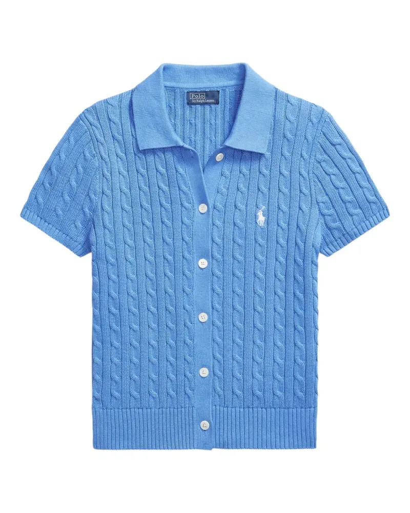 Ralph Lauren Cardigan mit Zopfmuster - Blau Blau