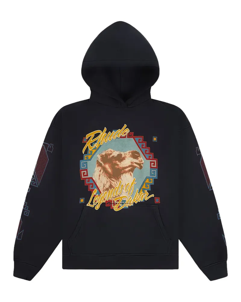 RHUDE Legends of Dakar Hoodie - Schwarz Schwarz