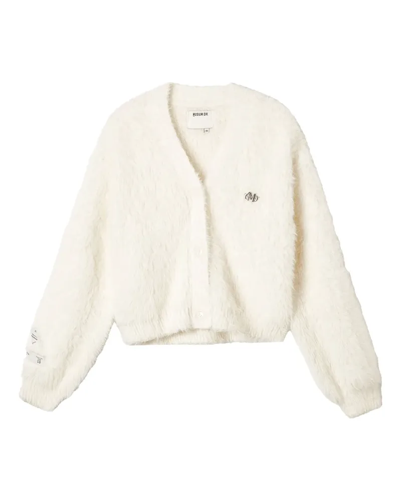 Musium Div. V-neck cardigan - Weiß Weiß