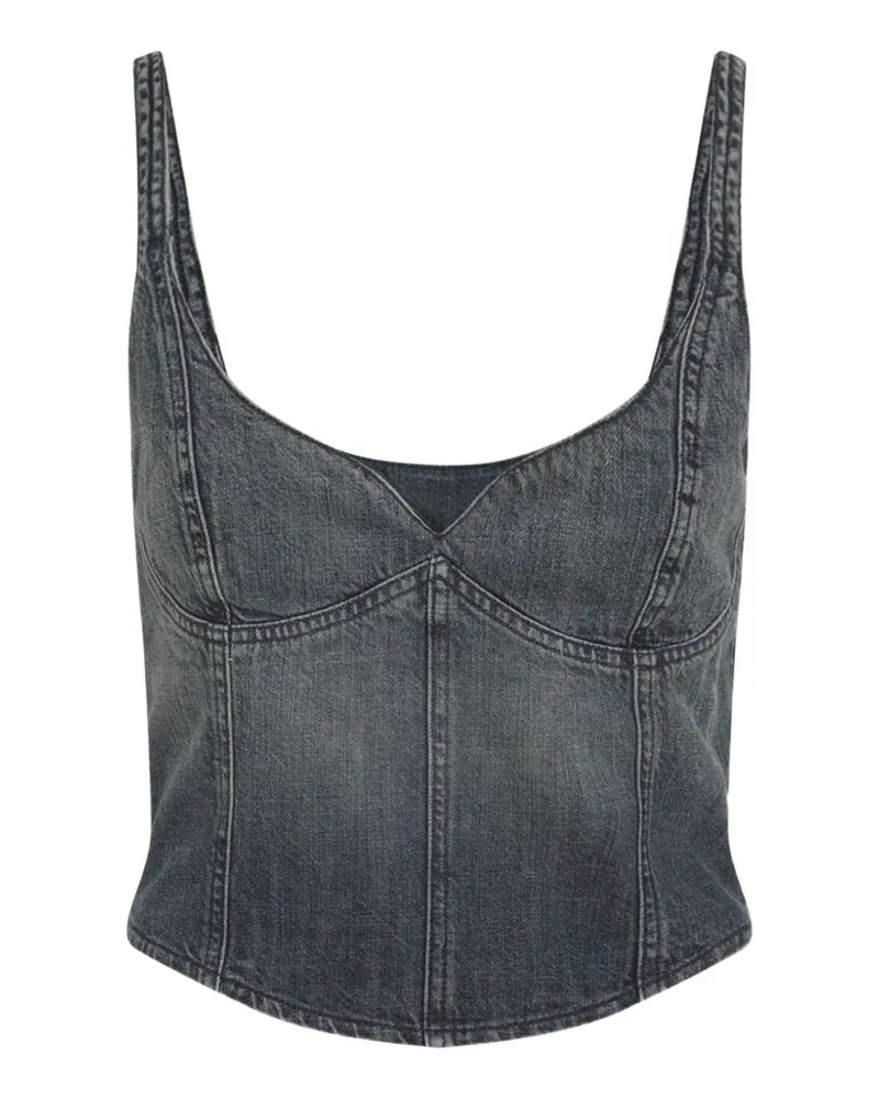 Balenciaga Bustier-Oberteil aus Denim - Blau Blau