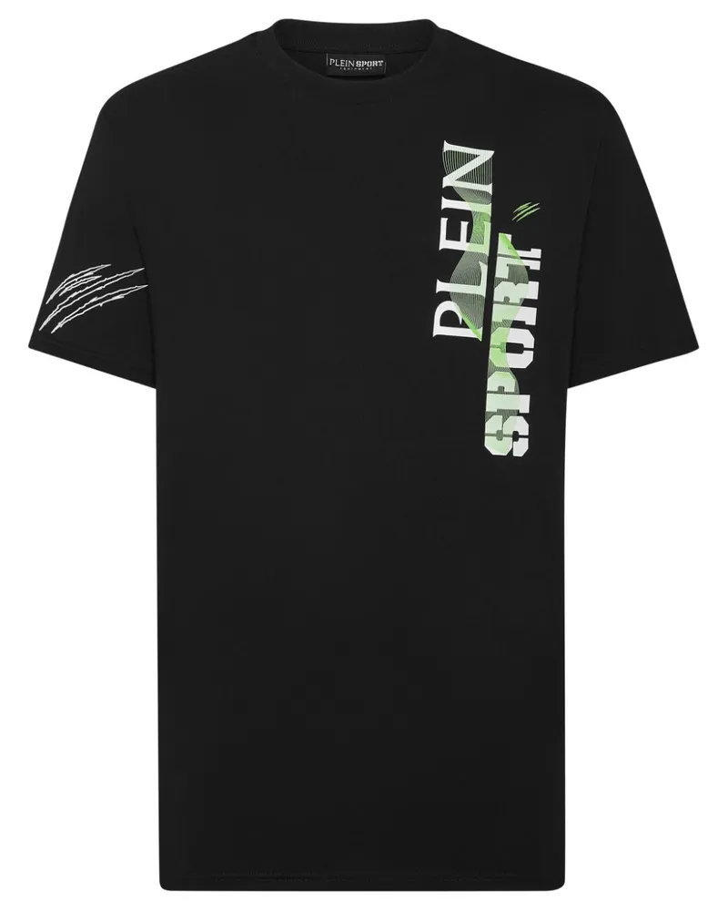 Philipp Plein Wave T-Shirt mit Logo-Print - Schwarz Schwarz