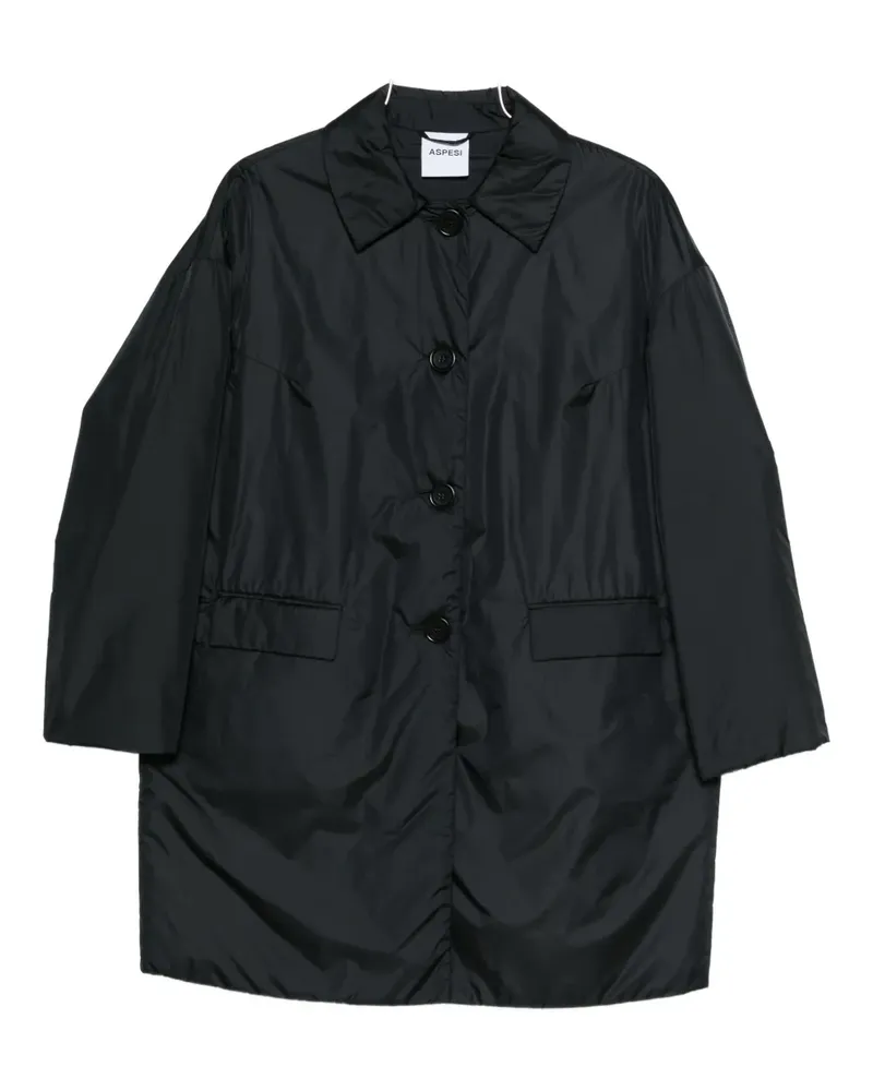 ASPESI button-fastening coat - Schwarz Schwarz