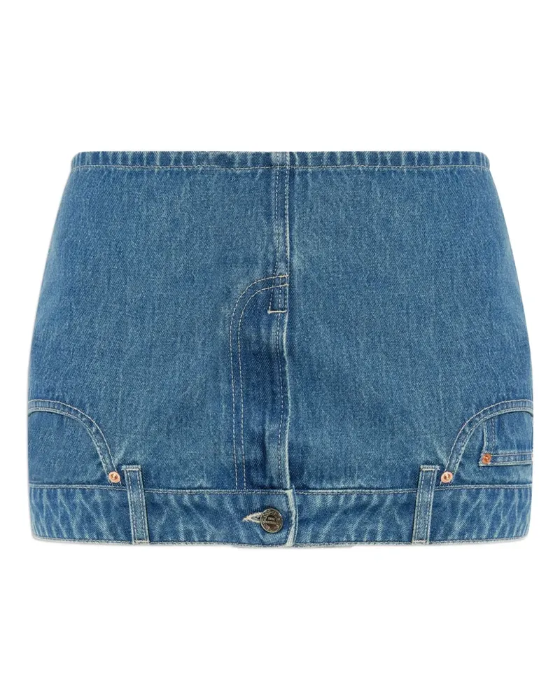 VETEMENTS Jeansrock mit umgedrehtem Design - Blau Blau