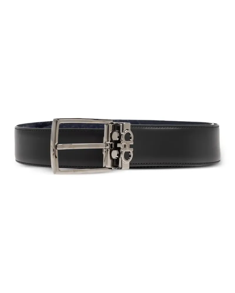 Ferragamo Wendbarer Gürtel mit Gancini-Schnalle - Schwarz Schwarz