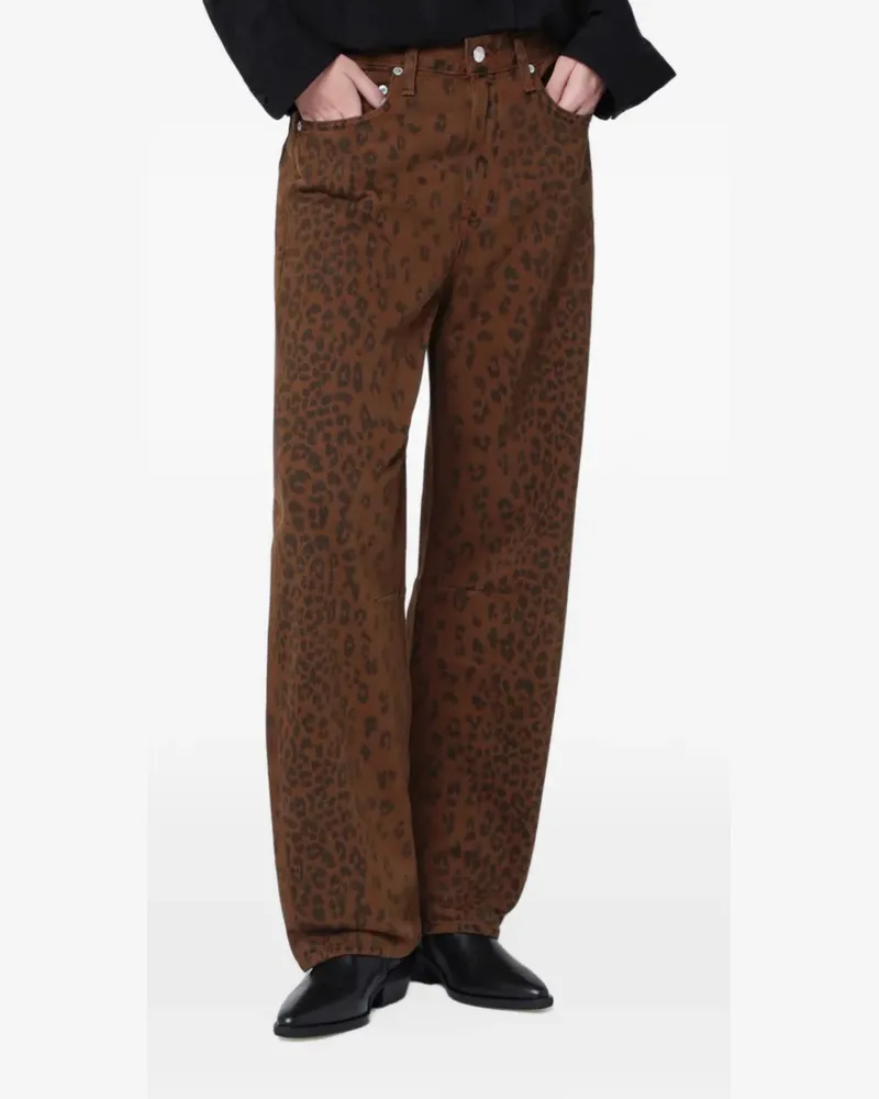 Citizens of humanity Miro leopard-print jeans - Braun Braun