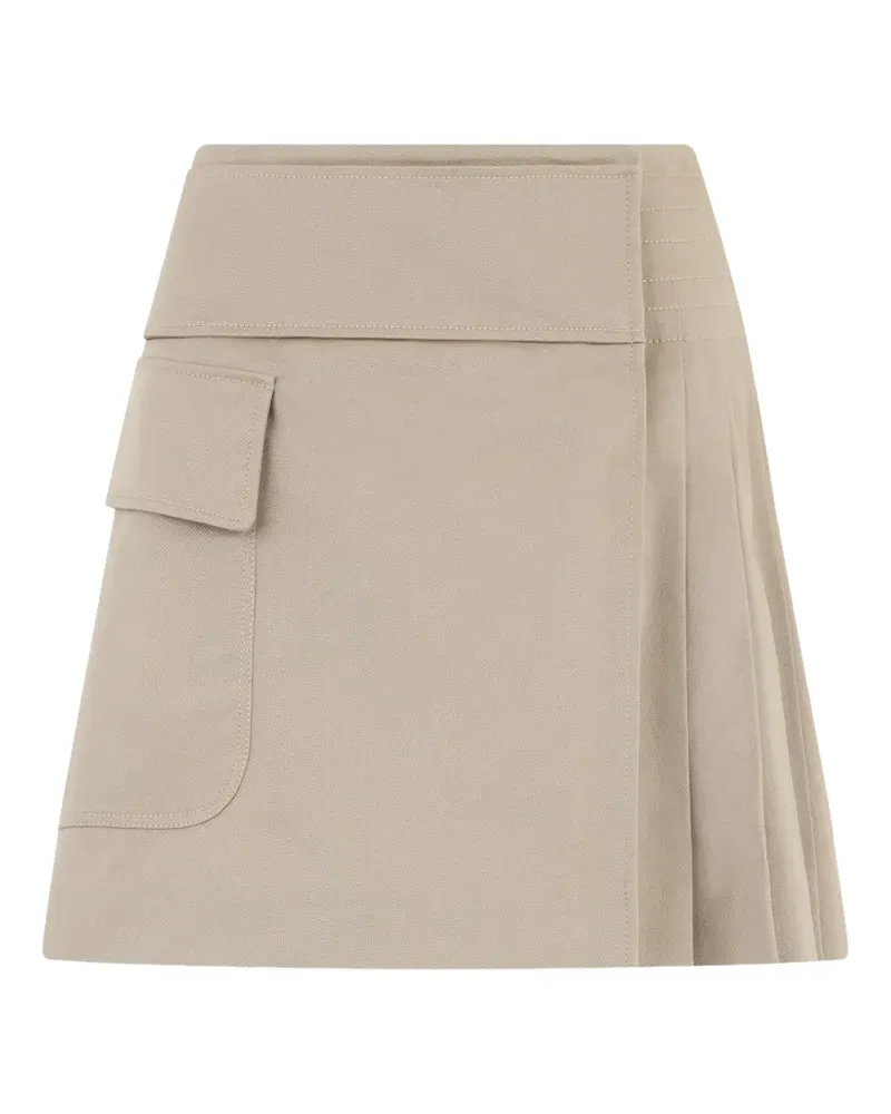 Alberta Ferretti A-Line mini skirt - Nude Nude