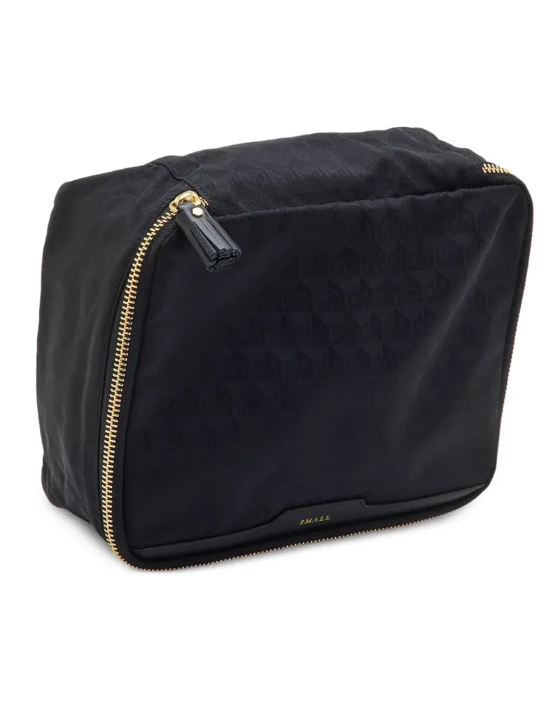 Anya Hindmarch Kosmetiktasche mit Logo - Schwarz Schwarz