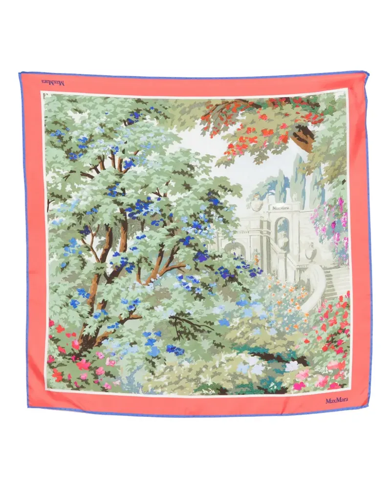Max Mara floral-print scarf - Grün Grün