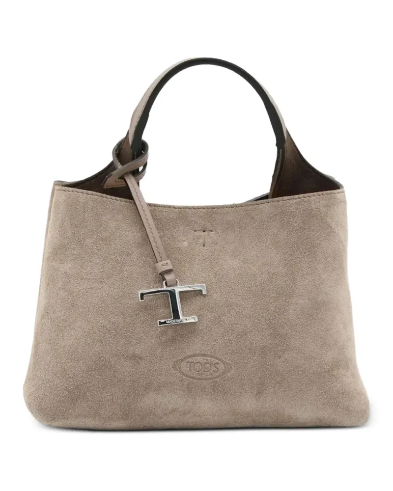 TOD'S T Timeless Tote Bag - Braun Braun