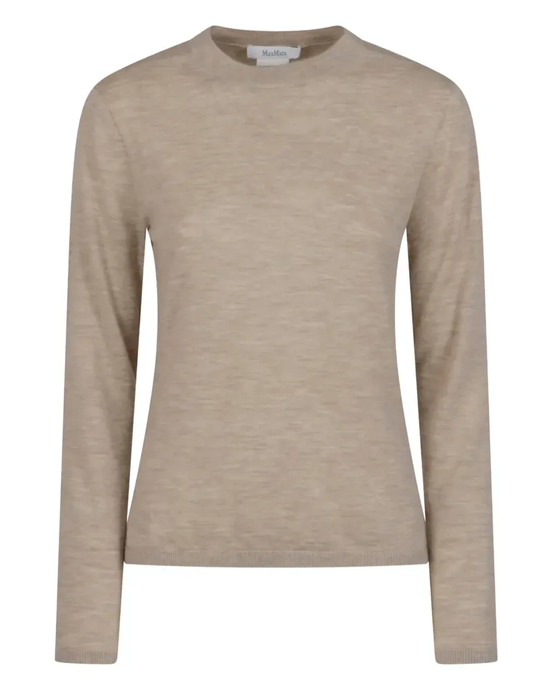 Max Mara Pullover mit Rundhalsausschnitt - Nude Nude