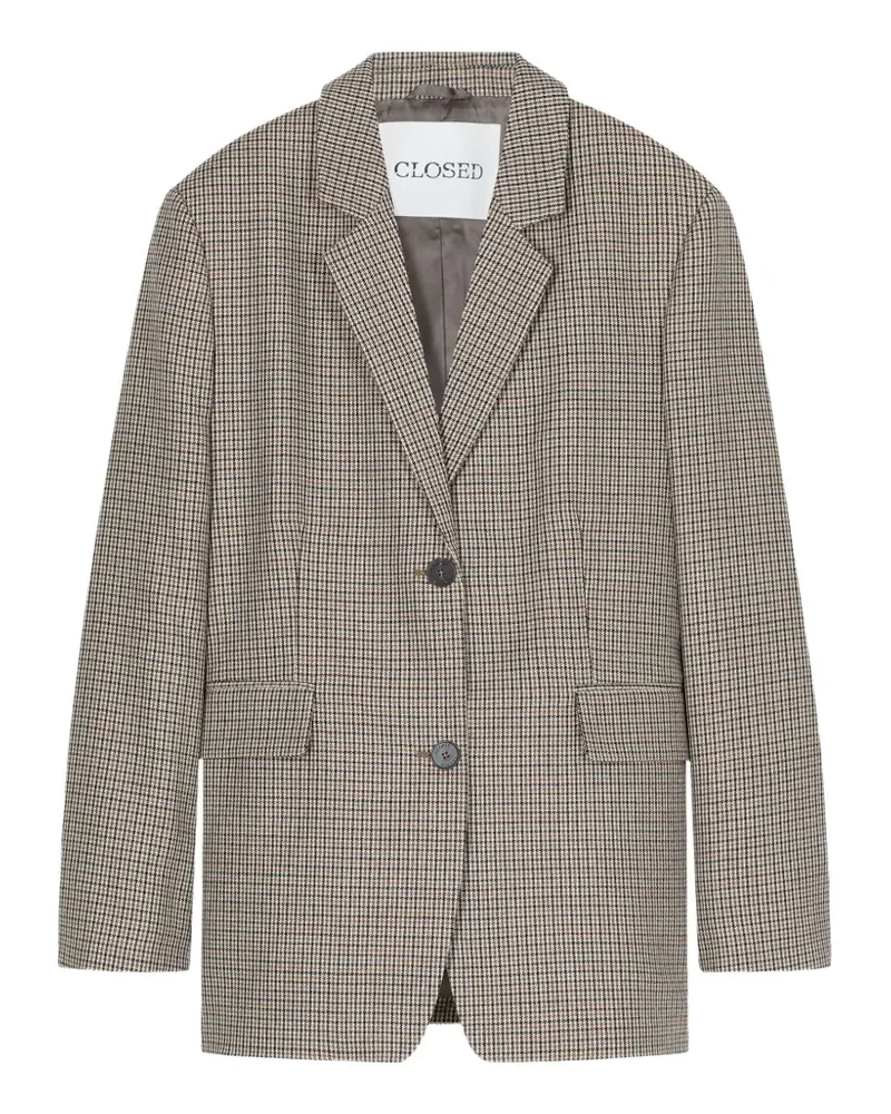 Closed Lola Blazer mit Hahnentrittmuster - Nude Nude