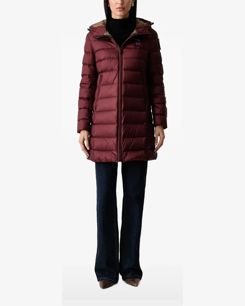 Blauer Agnes quilted hooded jacket - Rot Rot
