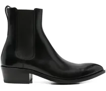 Chelsea-Boots mit spitzer Kappe - Schwarz