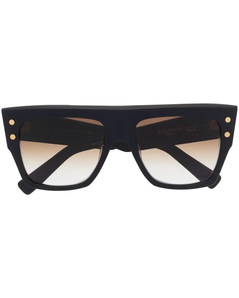 Balmain B-I Sonnenbrille mit eckigem Gestell - Blau Blau