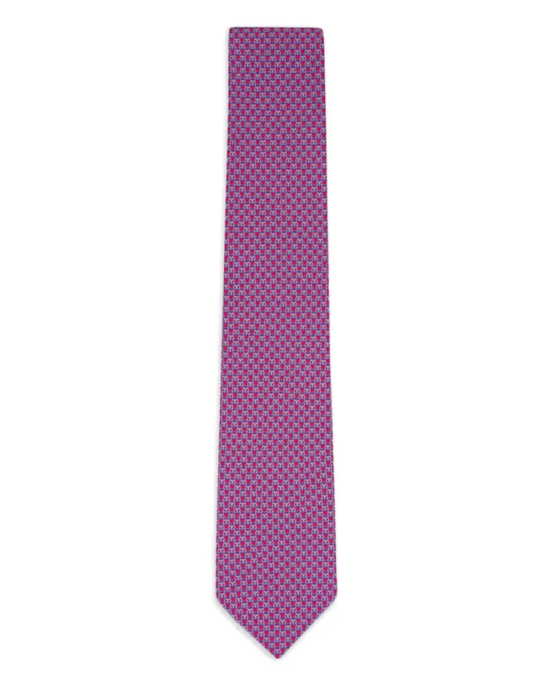 Ferragamo printed tie - Rot Rot