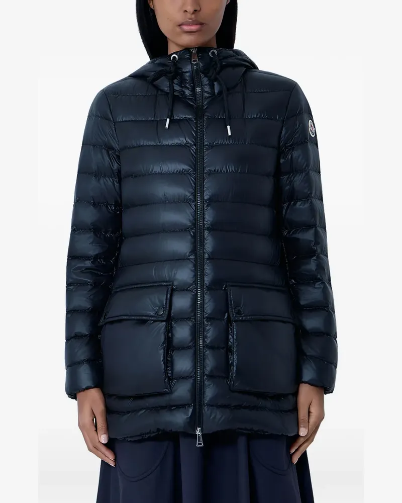 Moncler hooded quilted jacket - Schwarz Schwarz