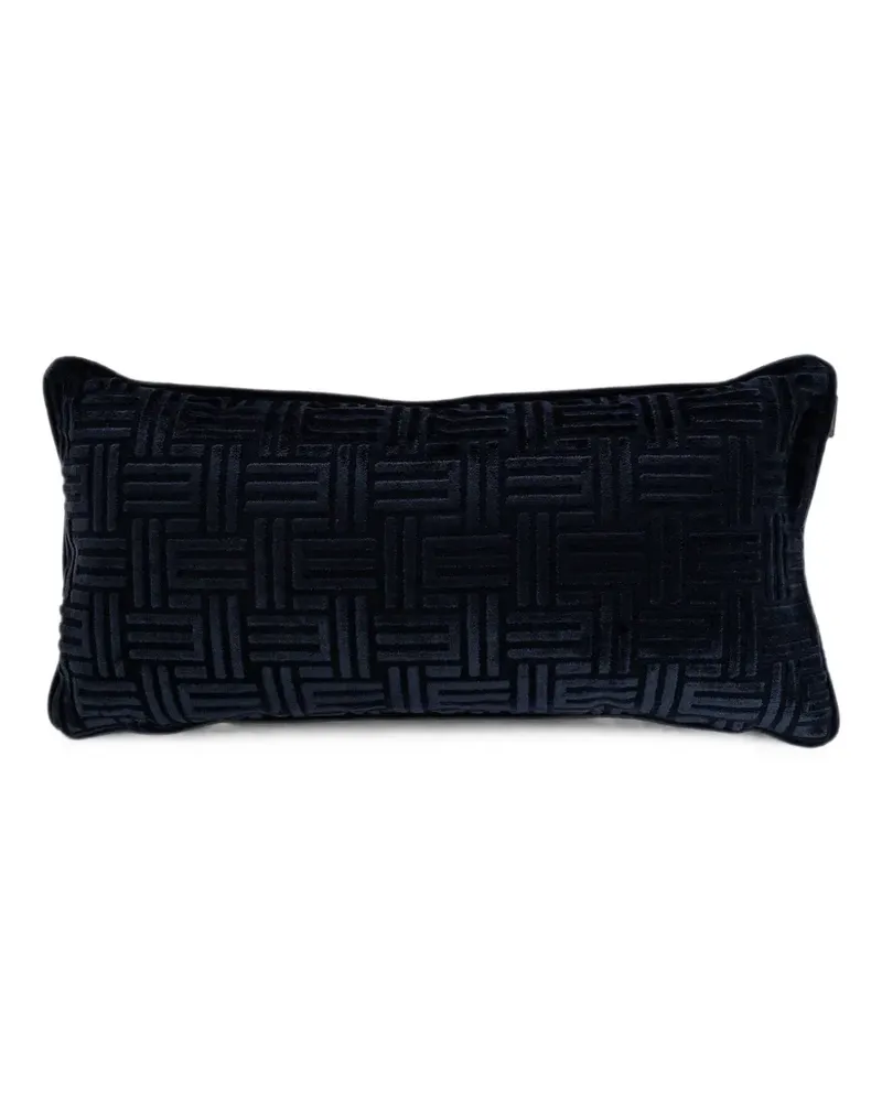 Etro Kissen mit Monogrammmuster - Blau Blau