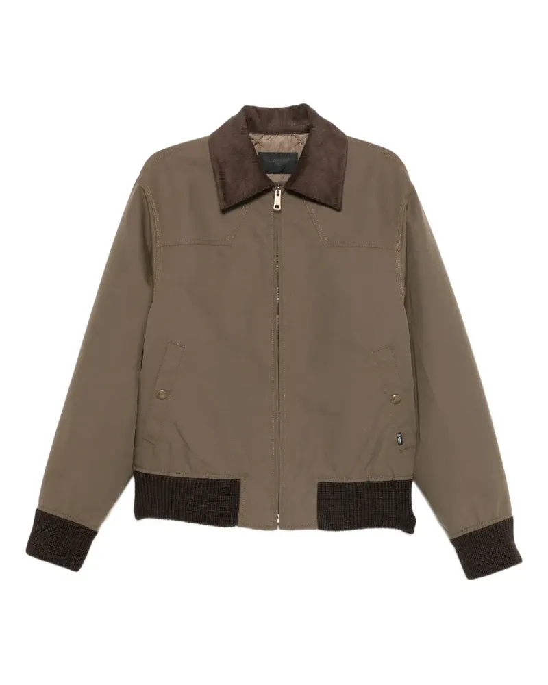 Prada Westernjacke mit Cordkragen - Grün Grün