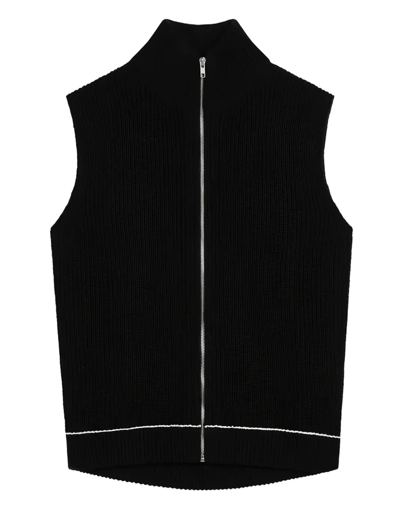 Maison Margiela Gestrickte Weste - Schwarz Schwarz
