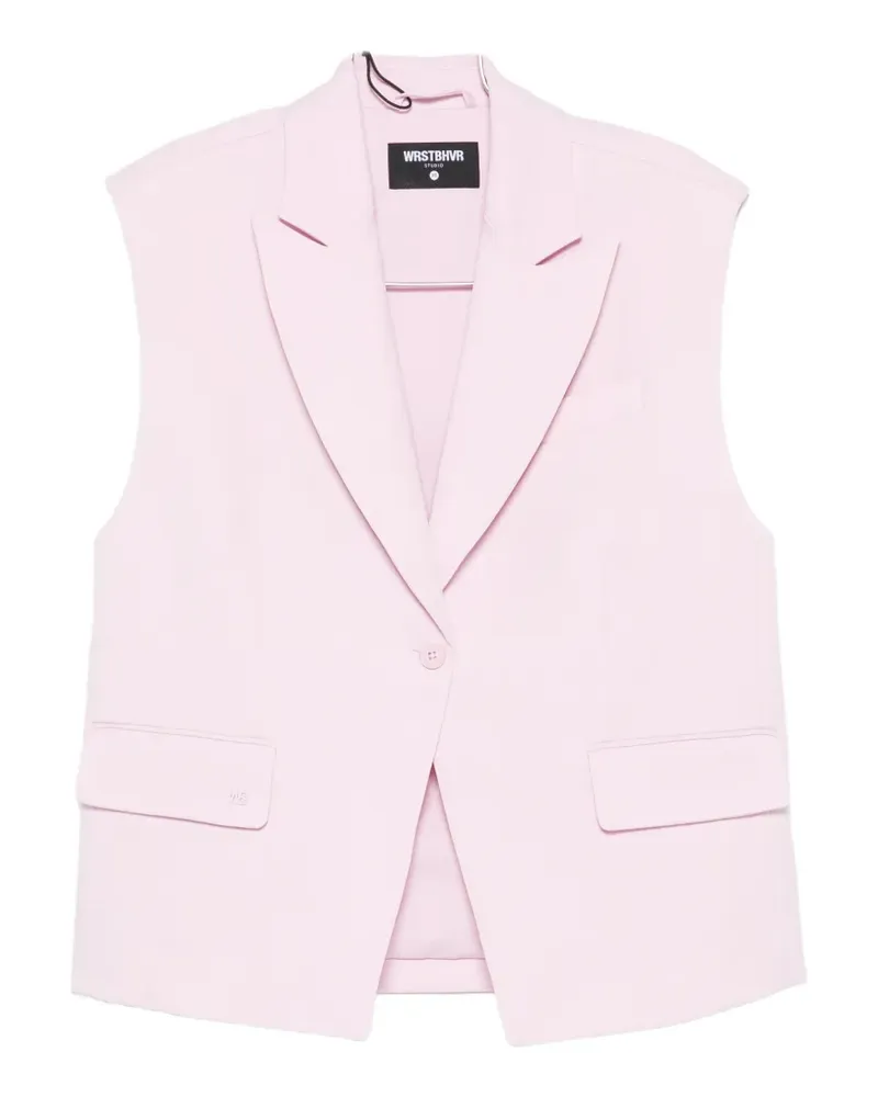 WRSTBHVR sleeveless gilet - Rosa Rosa