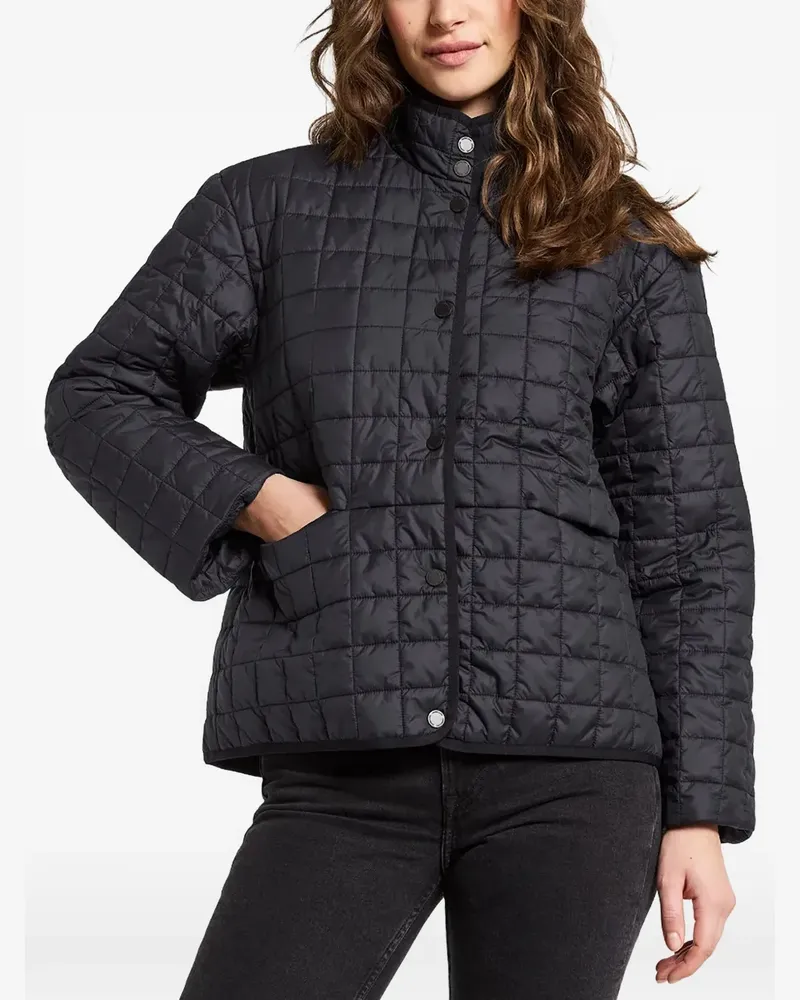 Didriksons 1913 Gesteppte Ega Jacke mit Stehkragen - Schwarz Schwarz