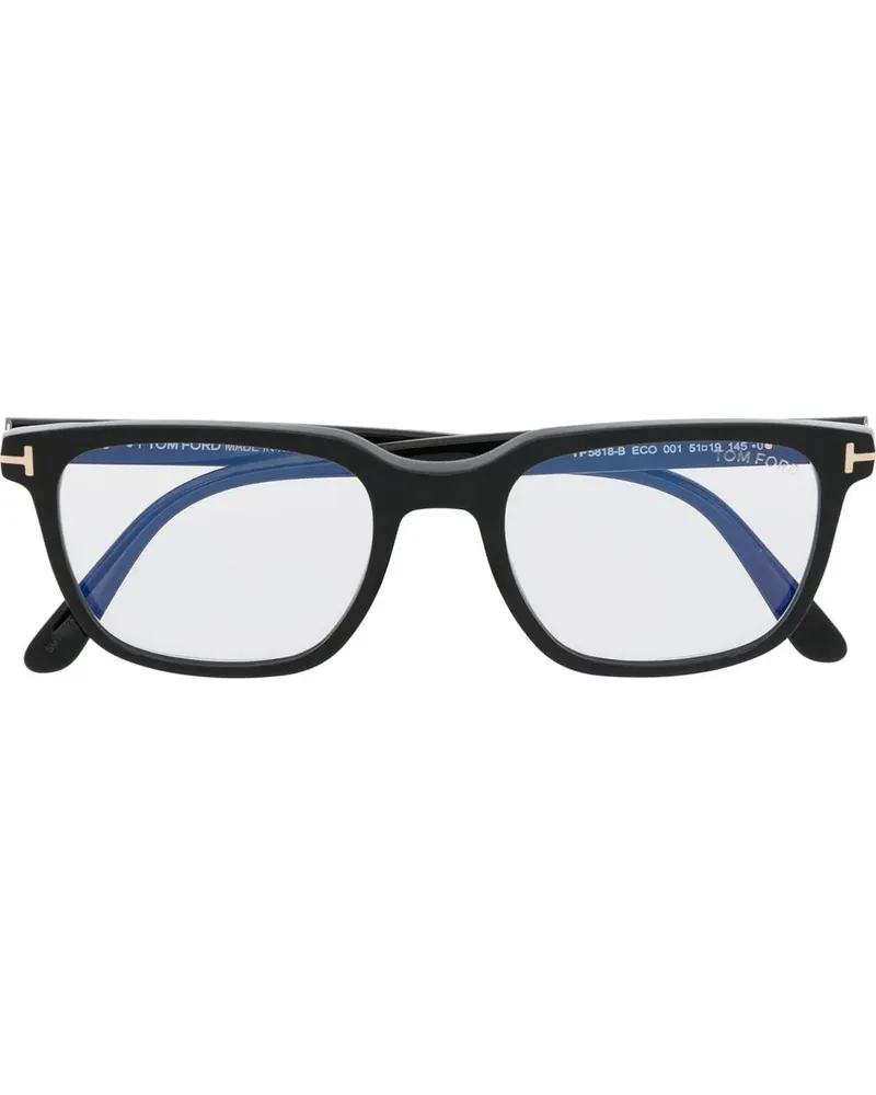 Tom Ford Brille mit breitem Gestell - Schwarz Schwarz