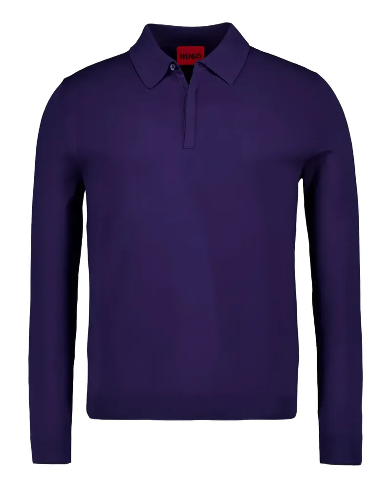 HUGO BOSS long-sleeve polo shirt - Violett Violett