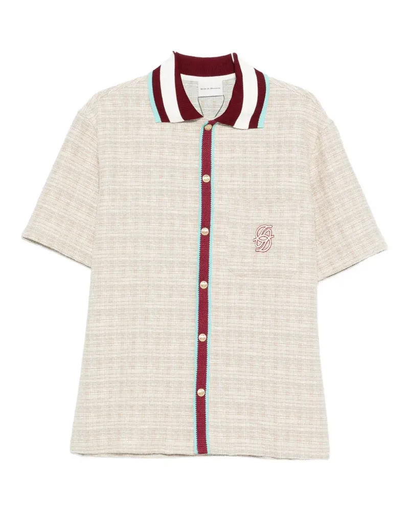 Drôle de Monsieur tweed shirt - Nude Nude