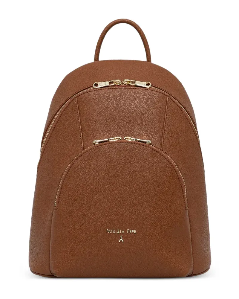Patrizia Pepe zipped backpack - Braun Braun