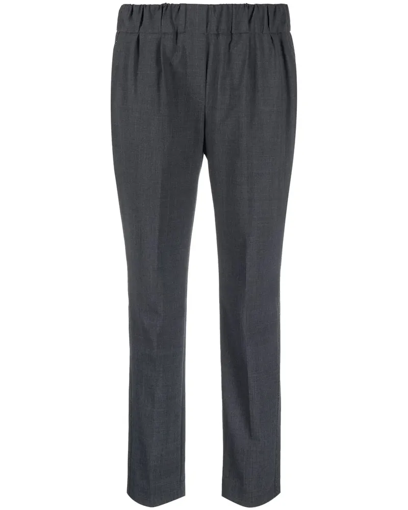 Brunello Cucinelli Klassische Cropped-Hose - Grau Grau