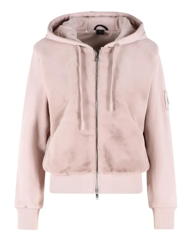Moose Knuckles Bunny faux-fur hoodie - Rosa Rosa