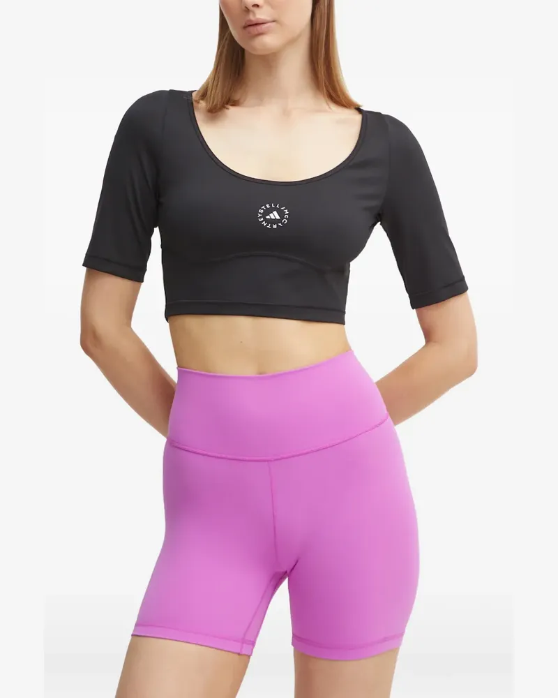 adidas cropped top - Schwarz Schwarz