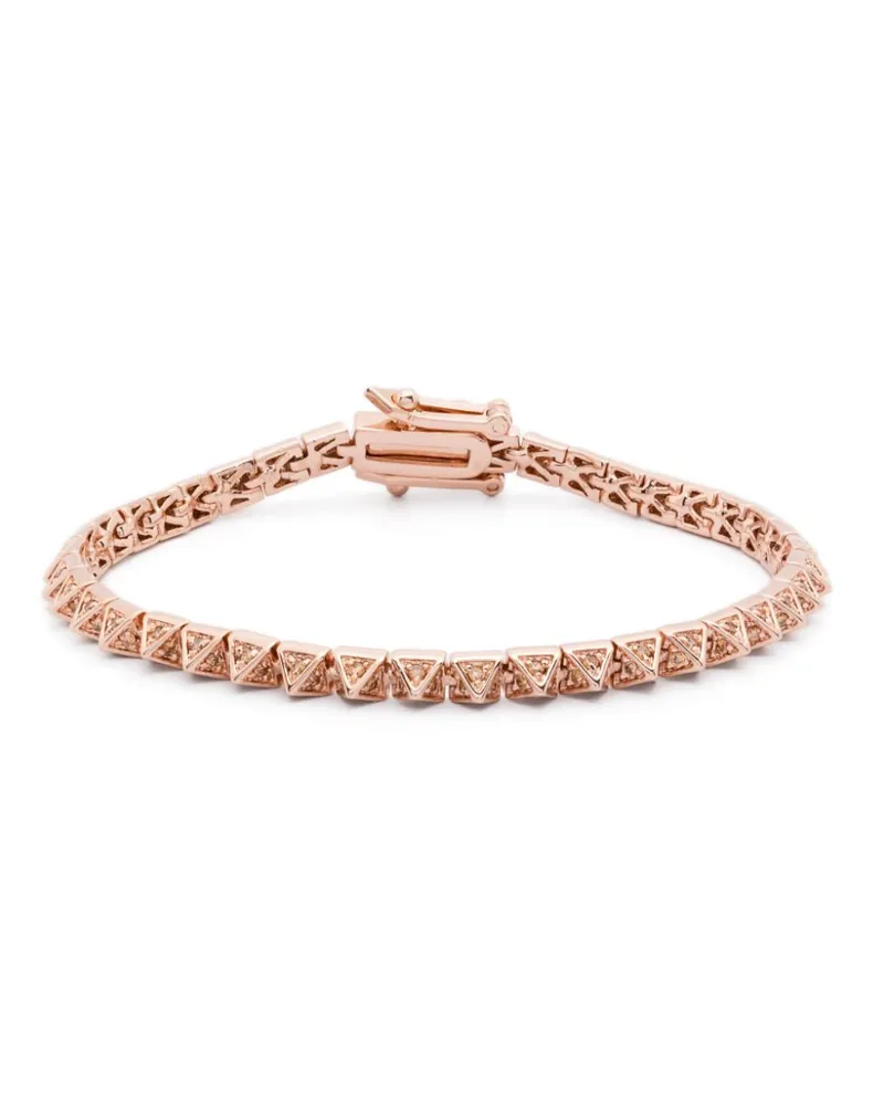 Eddie Borgo Pyramid Tennisarmband mit Pavé - Rosa Rosa